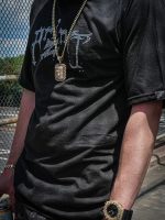 Custom 100% Cotton Rhinestone T-Shirt | Screen Print + Rhinestone Logo | Bulk Streetwear Manufacturer - Image 3