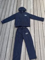Custom Waterproof Windbreaker Tracksuit | Polyester Memory Fabric | Rhinestone + Embroidery | Bulk Manufacturer - Image 2